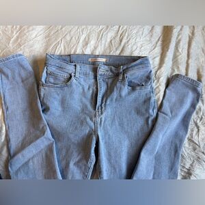 Levi High Rise Light Blue Denim Jeans